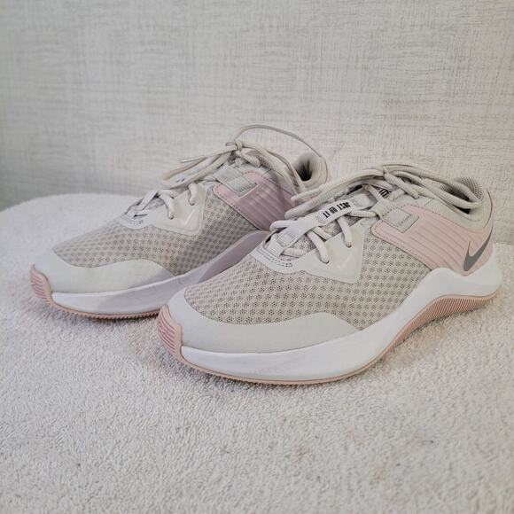 Nike MC Trainer Shoes Womens 9.5 White Pink Athletic Training Running Sneakers - Picture 2 of 10